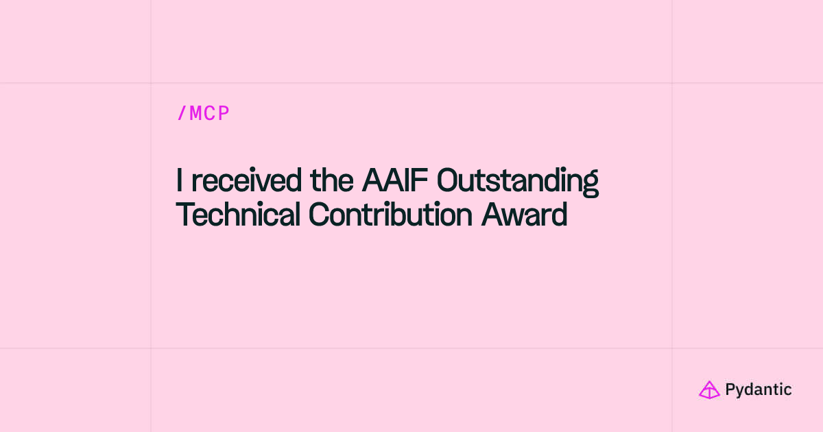 I received the AAIF Outstanding Technical Contribution Award