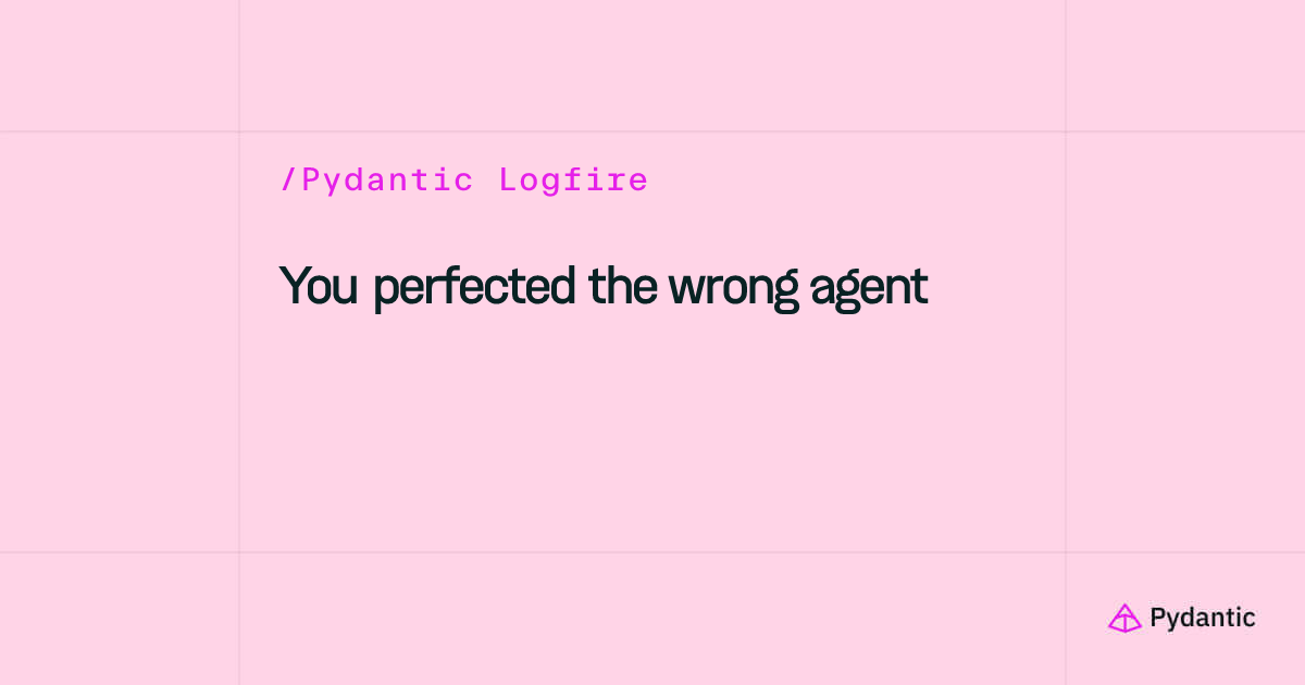 You perfected the wrong agent