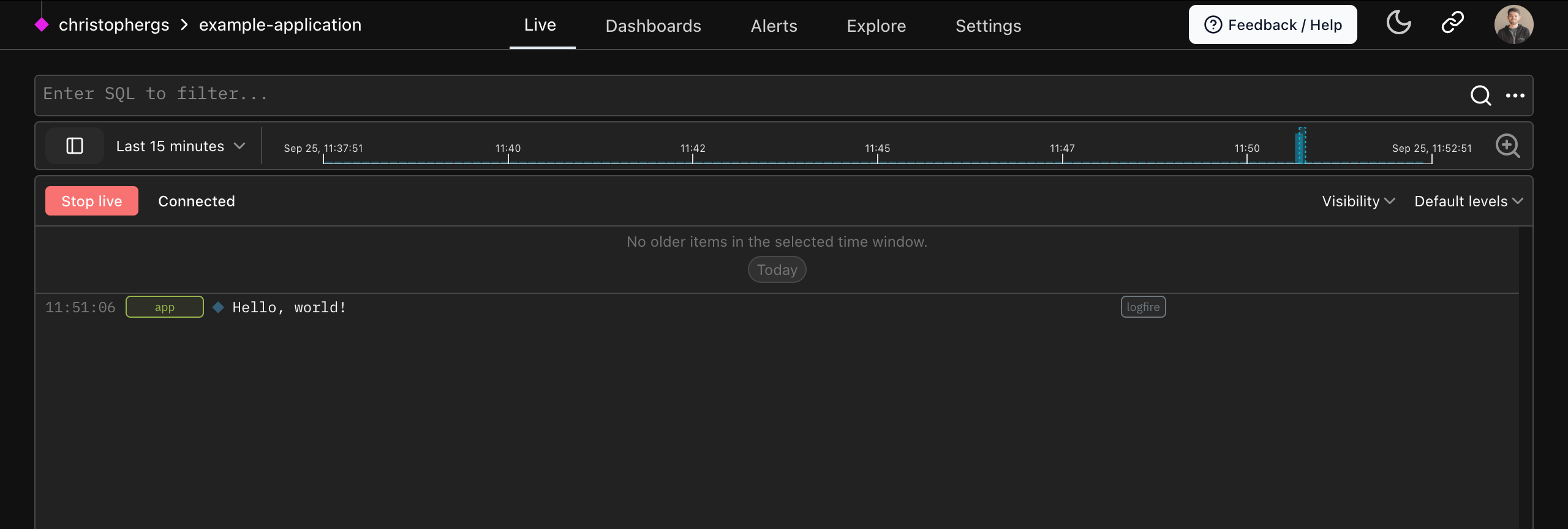 The old top navigation bar, already crowded with top-level items