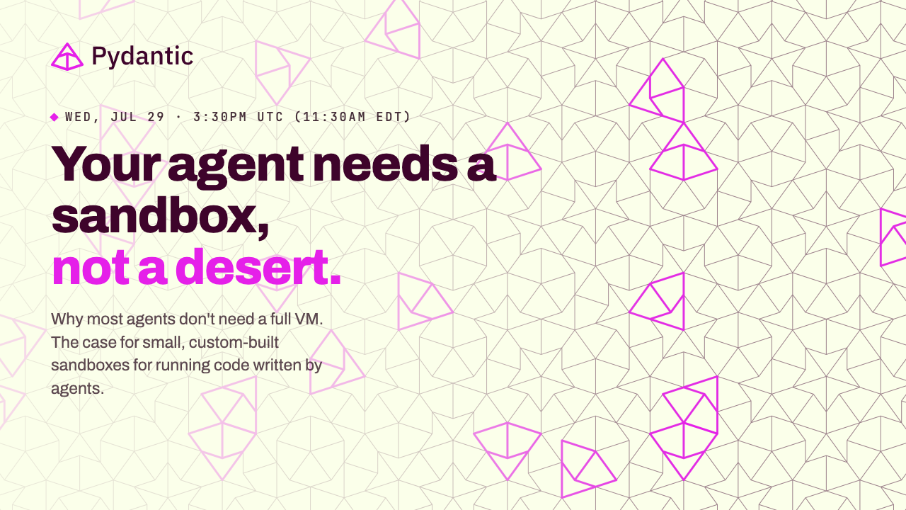 Your agents need a sandbox, not a desert