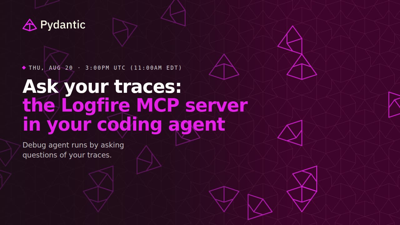 Ask your traces: the Logfire MCP server in your coding agent