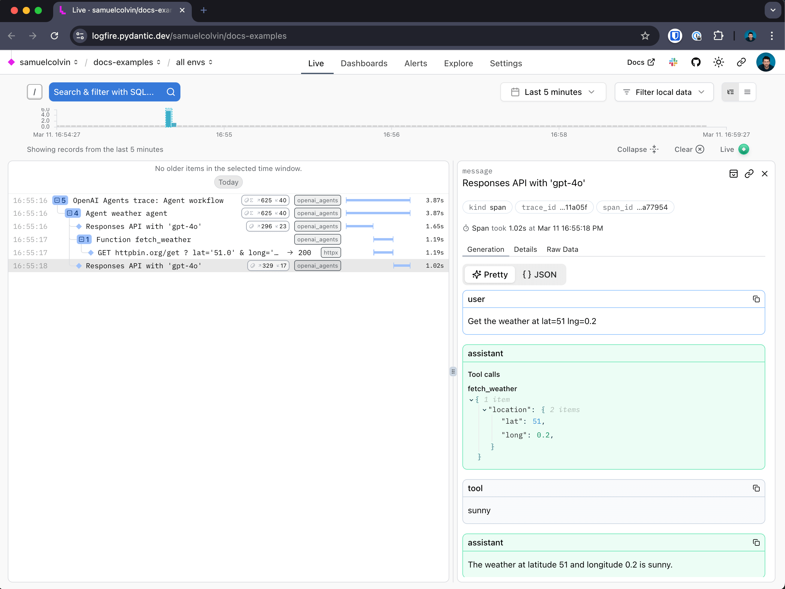 Logfire OpenAI Agents