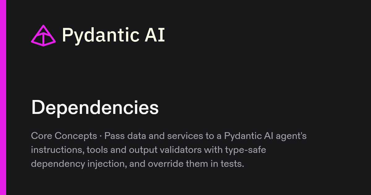 Dependencies | Pydantic Docs