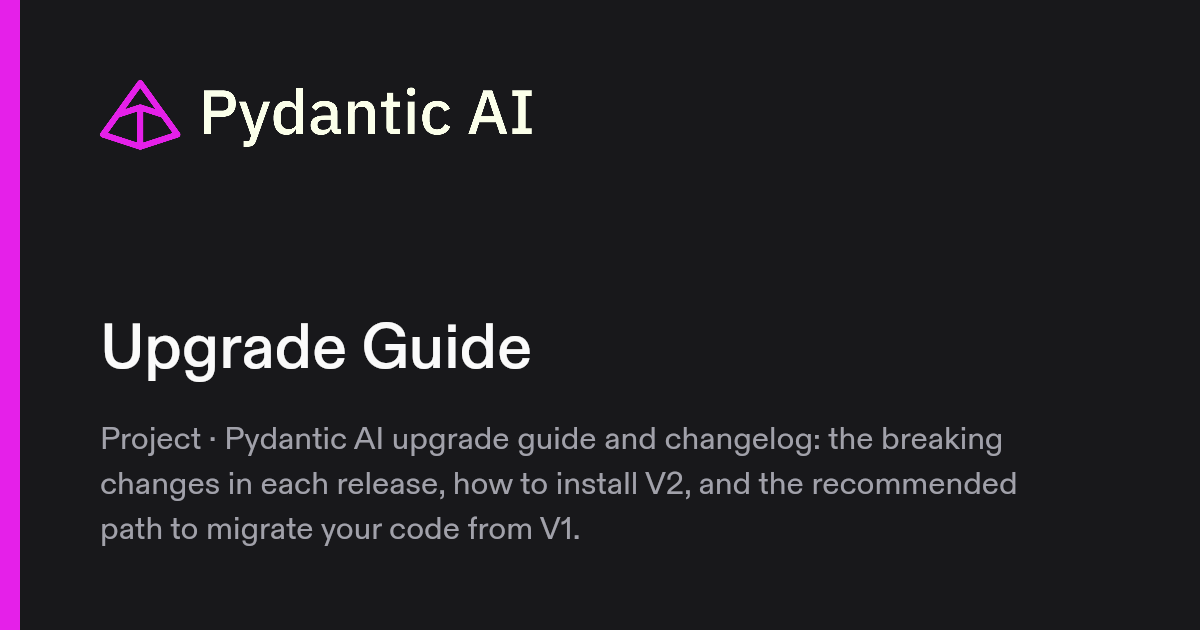 Upgrade Guide | Pydantic Docs