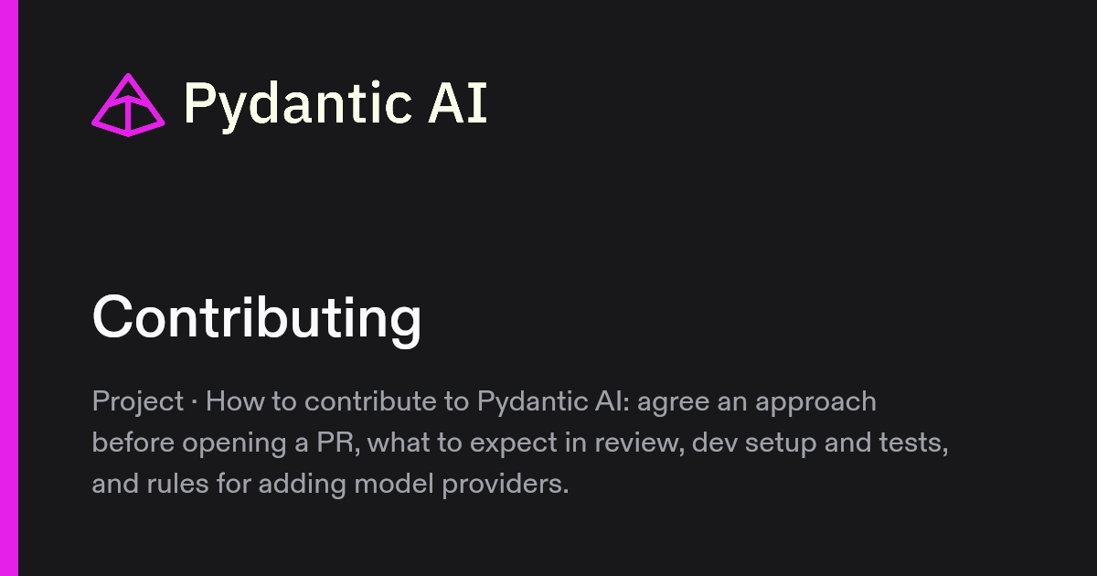 Contributing | Pydantic Docs