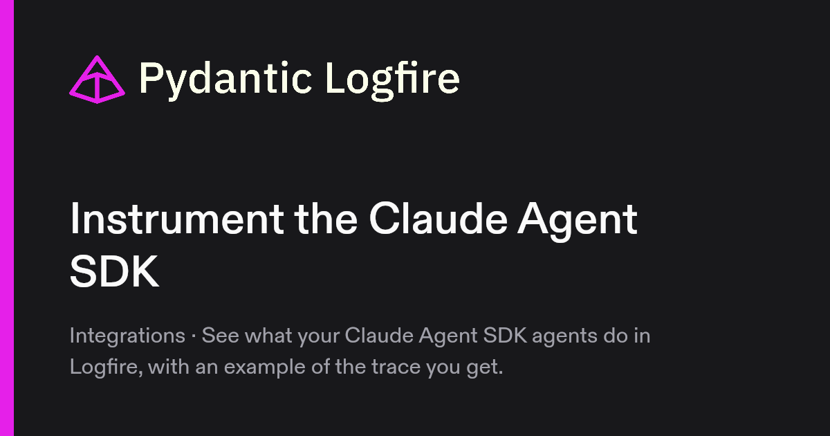 Instrument the Claude Agent SDK